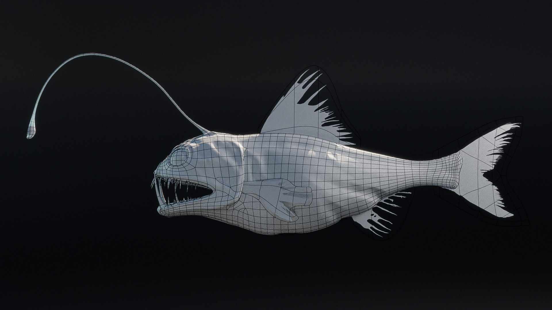 3D Angler Deep Sea Fish model https://p.turbosquid.com/ts-thumb/BX/zThl0G/uI/angler_wire03/jpg/1651690306/1920x1080/fit_q87/67ca55db7d223c68662a16d344747b5c93e6c674/angler_wire03.jpg