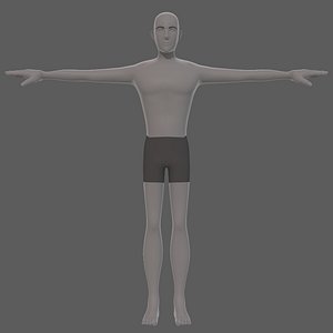 Base mesh man character V27