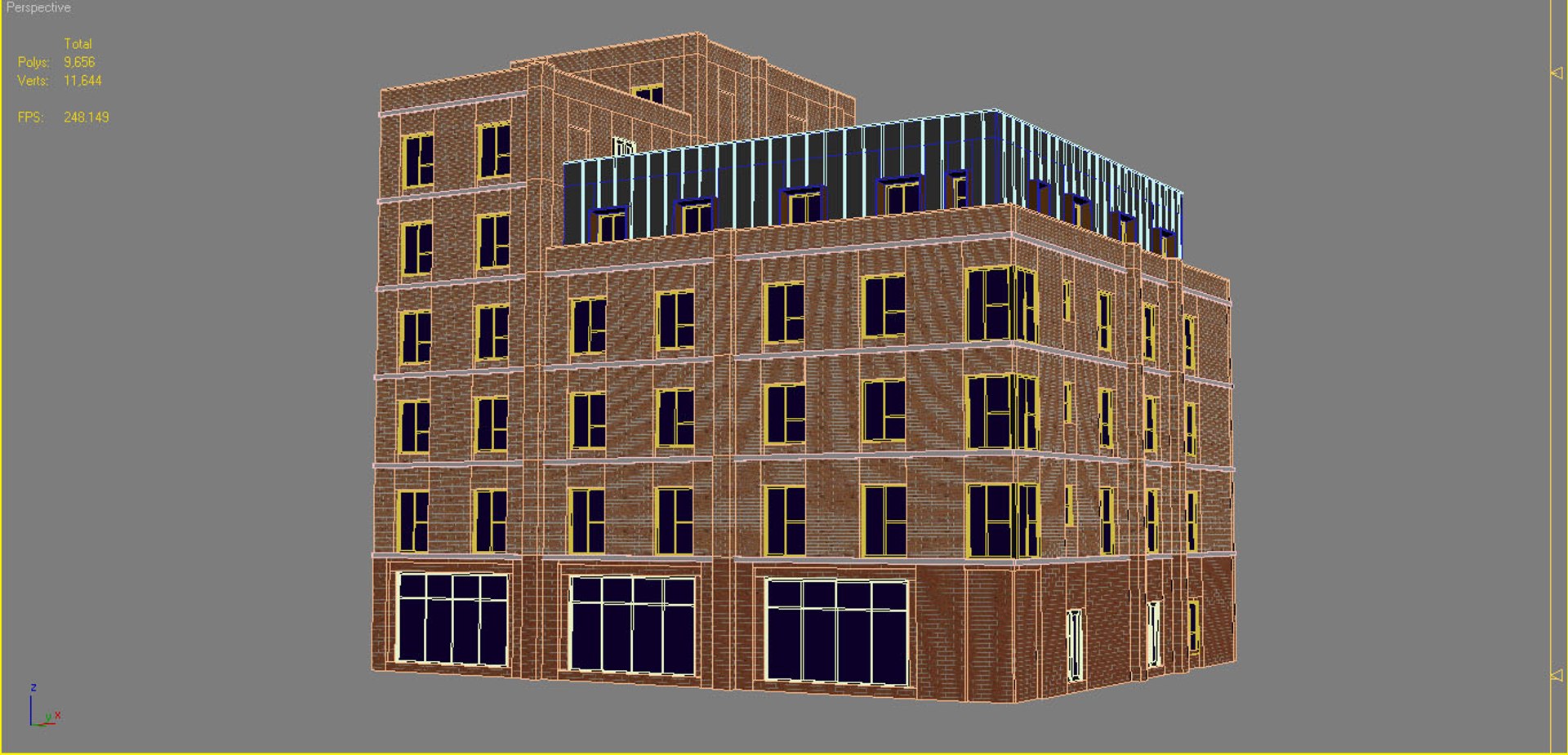 Brick Building 2 Model - TurboSquid 1629198