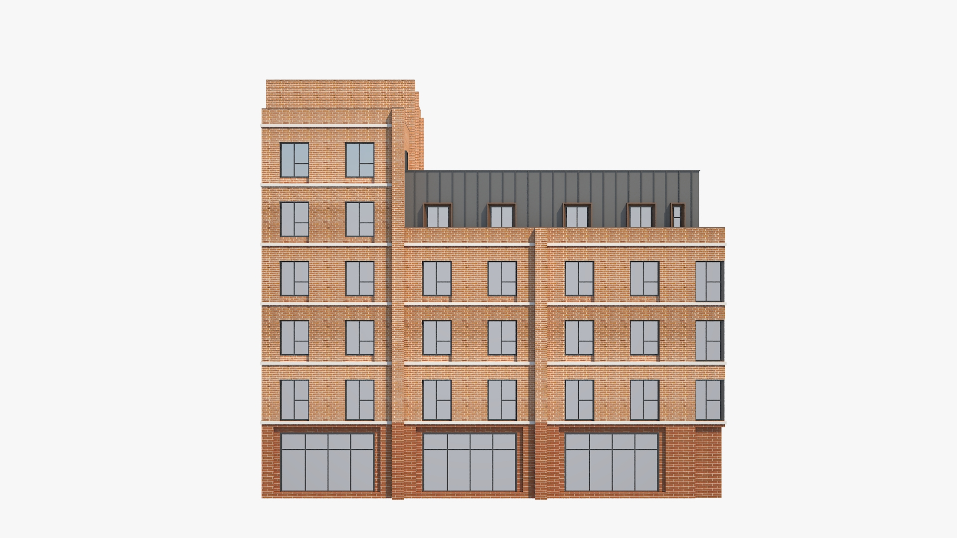 Brick Building 2 Model - TurboSquid 1629198