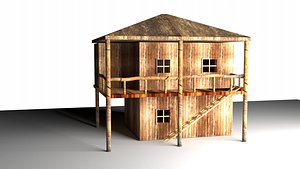house bamboo model