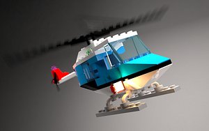 3d lego helicopter
