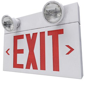 Emergency Exit Sign 3D model