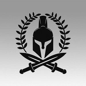 Spartan logo lasercut