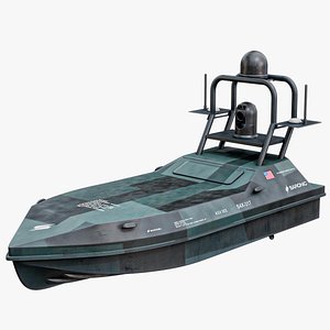 Cutlass Saronic - Unmanned Robotic Autonomous Surface Vessel With Camo PBR