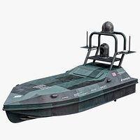Cutlass Saronic - Unmanned Robotic Autonomous Surface Vessel With Camo PBR