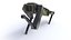 Robot cane militare low poly truccato