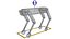 Robot cane militare low poly truccato