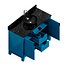 Lavabo à poser Talyn 48 en acajou bleu sarcelle
