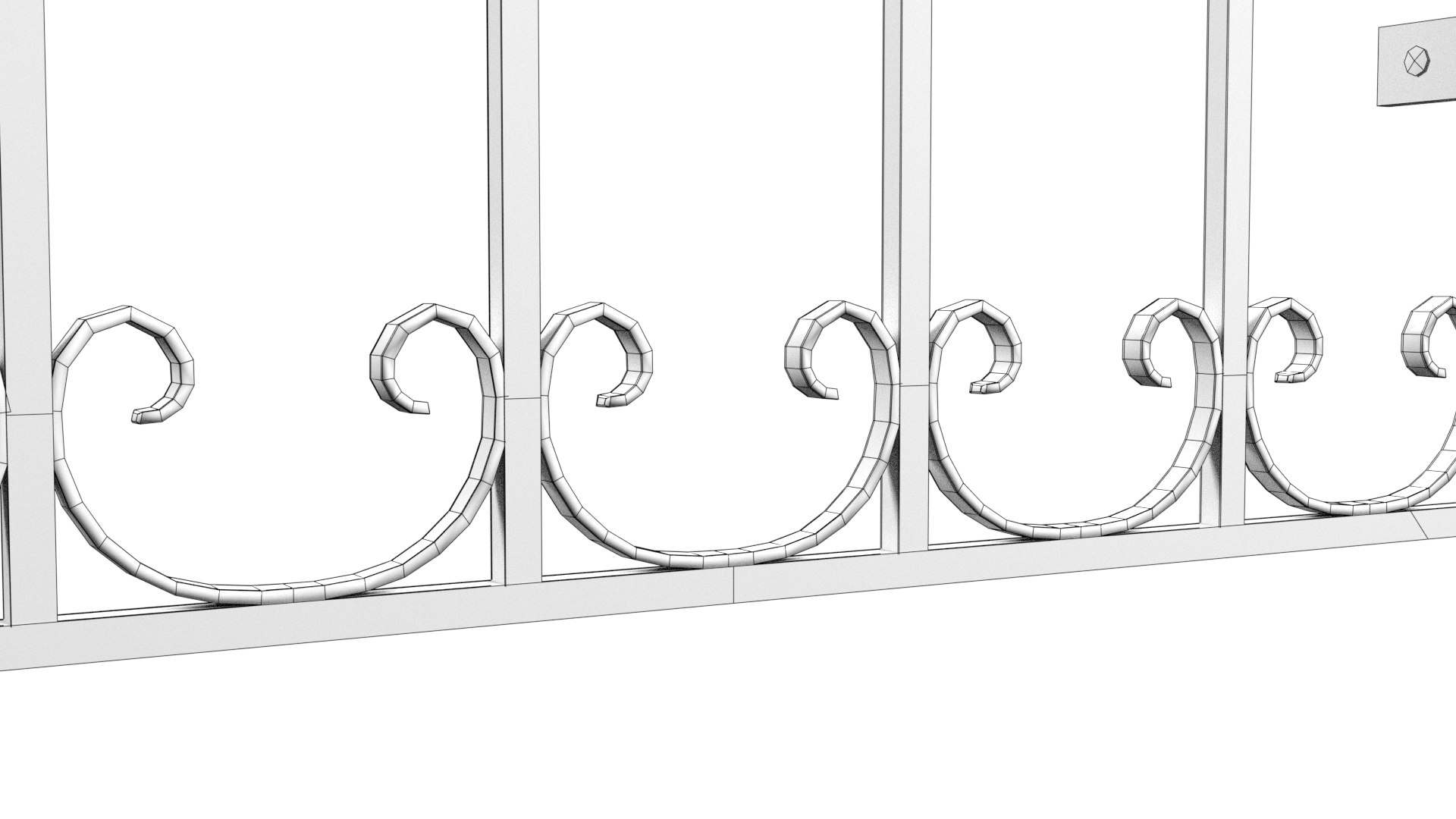 Window Railing Model - TurboSquid 1637161