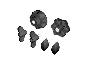 knobs metal 3d max