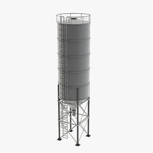 3D cement silo model
