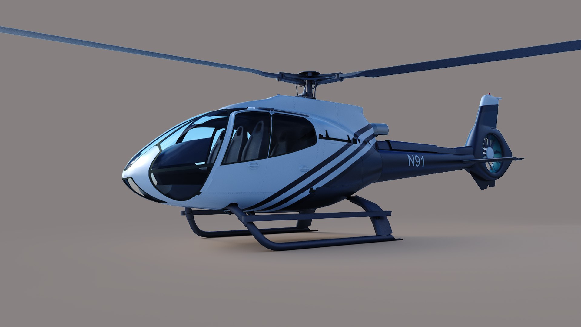 3D Helicopter H130 TurboSquid 2060254