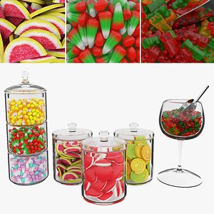 Jelly jars 3D model