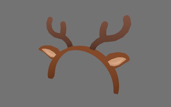 3D deer ear headband model - TurboSquid 1394929