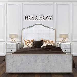 horchow visage eglomise mirrored 3D
