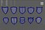 shield icons 3D model