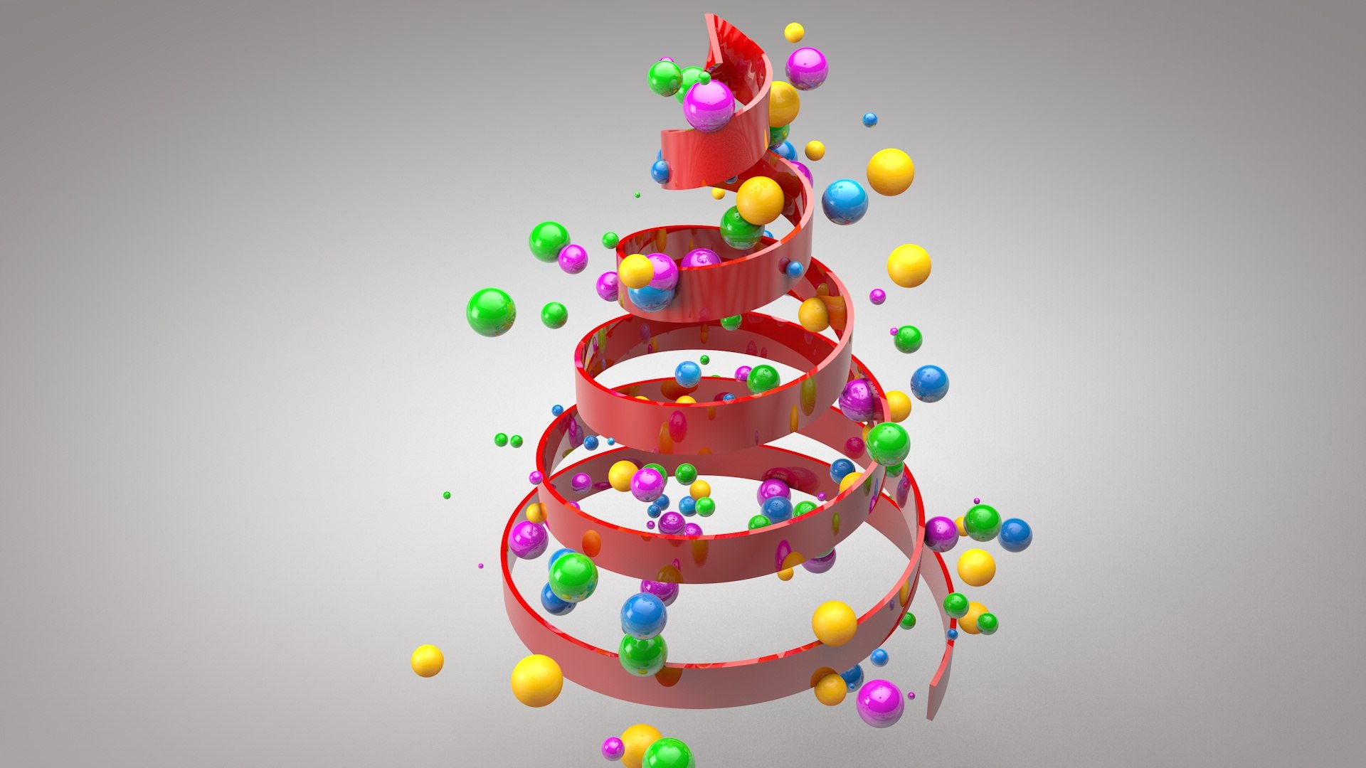 3D Christmas Spline Tree 3D Modeling Template High Quality Animated ...