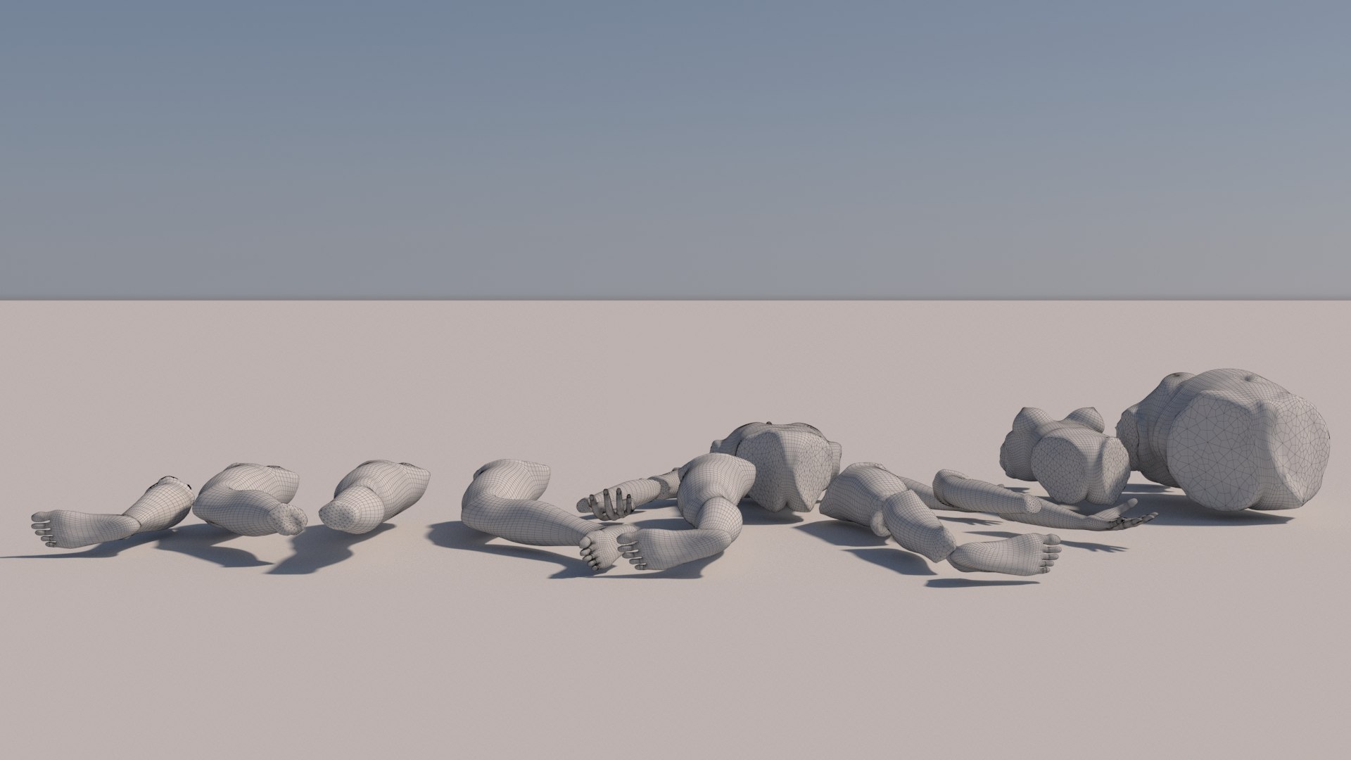 3D Body Parts With Textures - TurboSquid 2098942