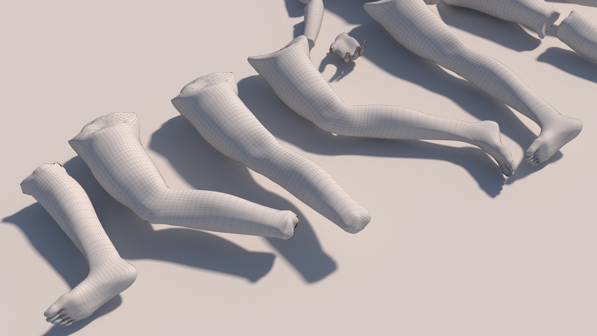 3D Body parts with textures - TurboSquid 2098942