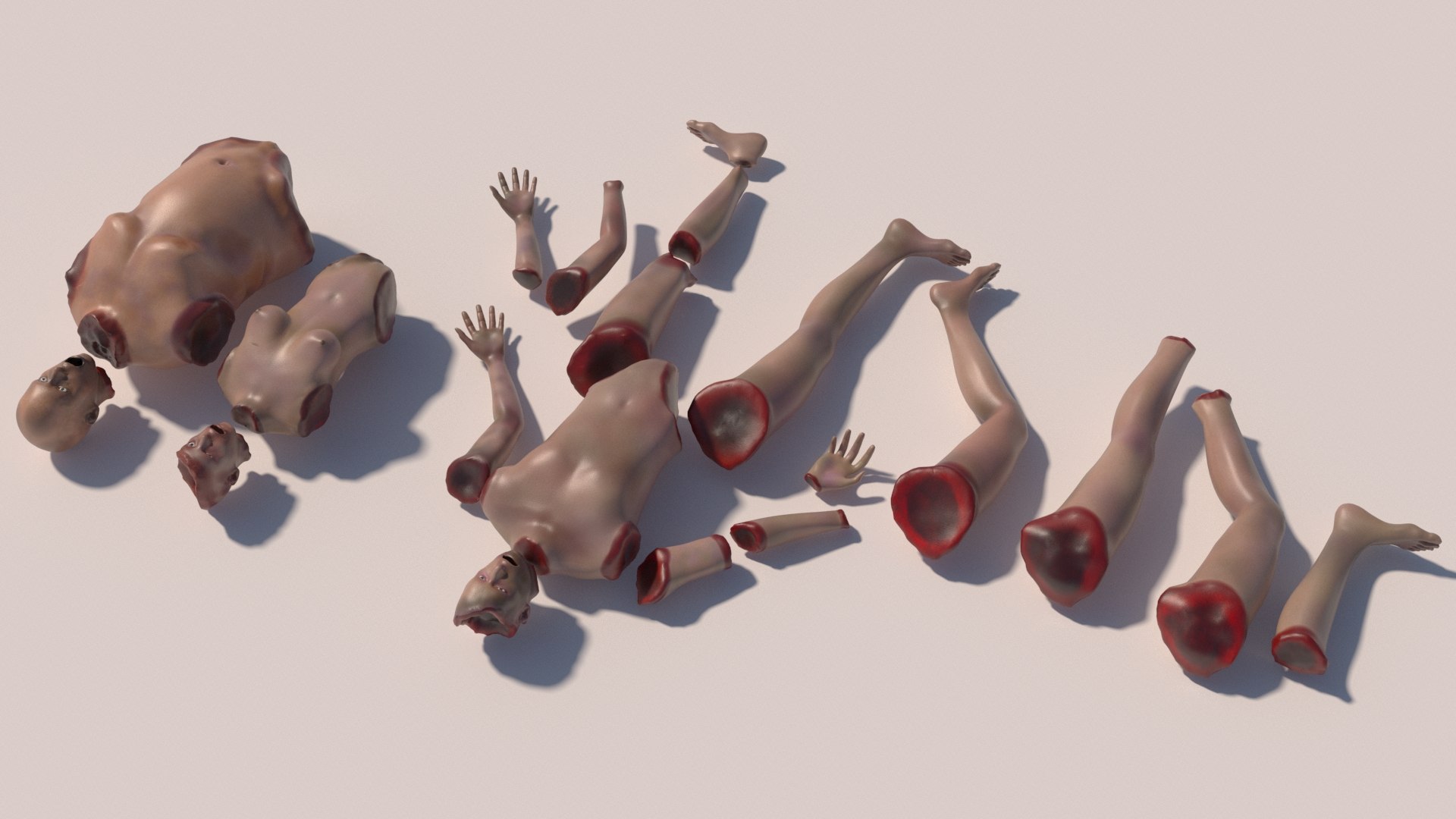 3D Body Parts With Textures - TurboSquid 2098942