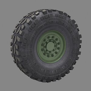 Military vehicle Tyre 3D model
