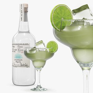 Casamigos Blanco Tequila with Margarita Cocktail