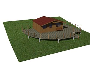 gardening chalet patio 3D model