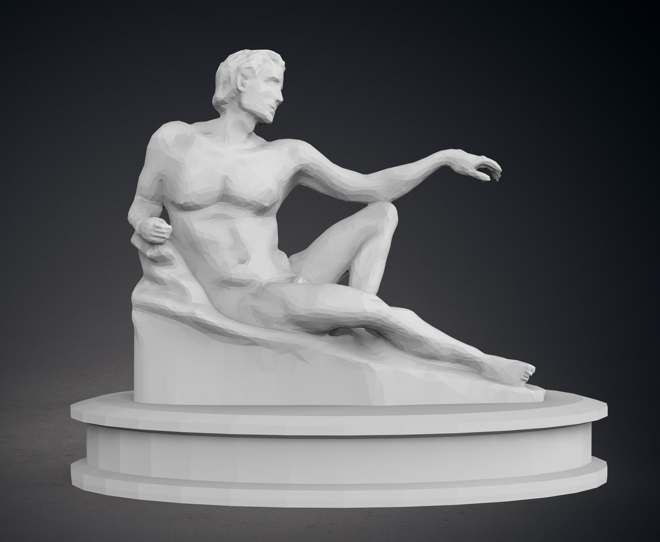 Low Poly Creation Of Adam Statue 3D Model - TurboSquid 2226292