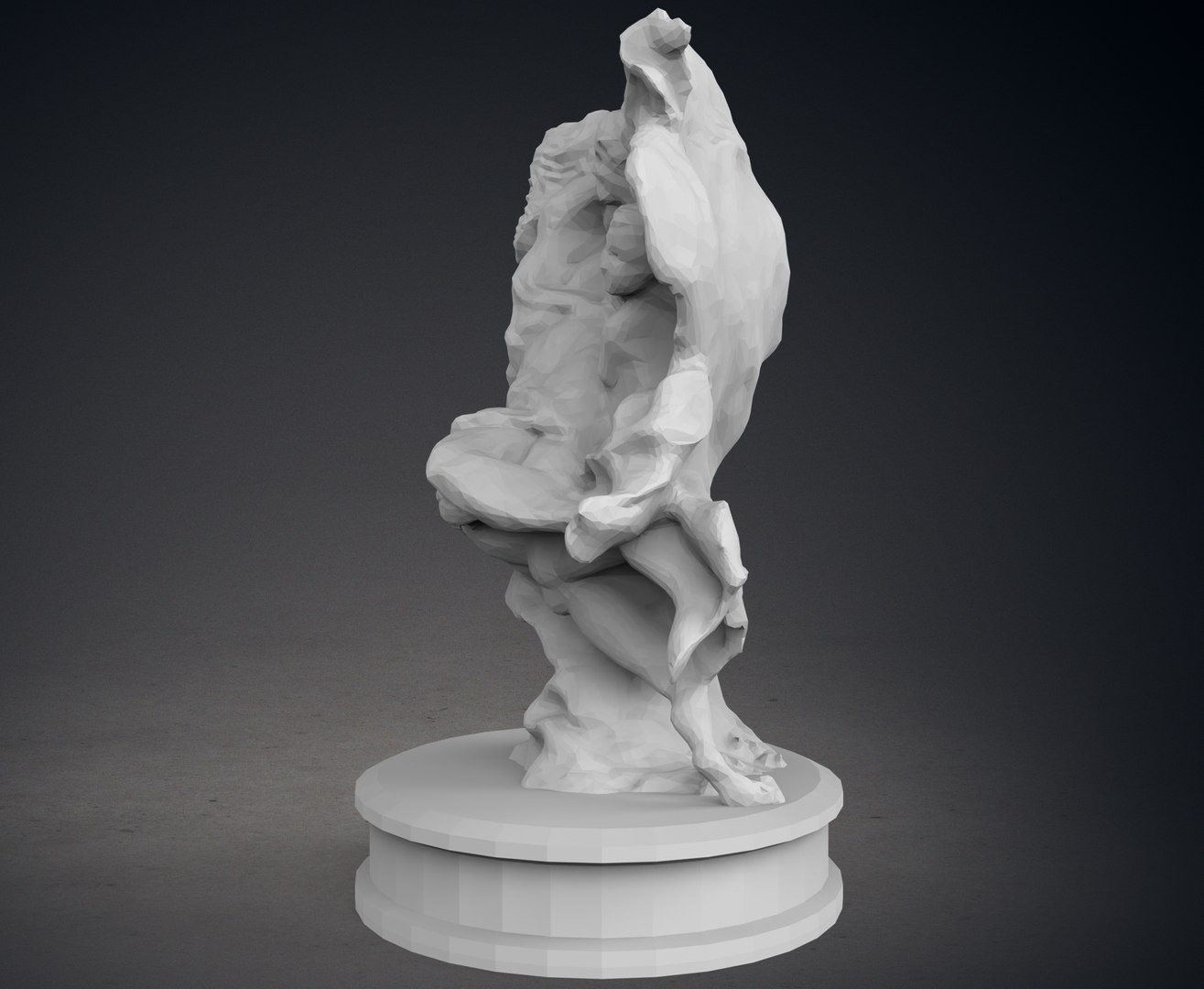 Low Poly Creation Of Adam Statue 3D Model - TurboSquid 2226292