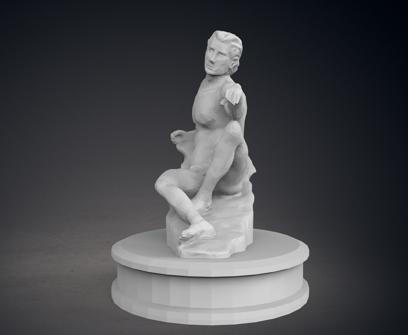 Low Poly Creation Of Adam Statue 3D Model - TurboSquid 2226292