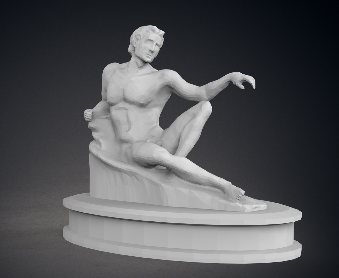 Low Poly Creation Of Adam Statue 3D Model - TurboSquid 2226292