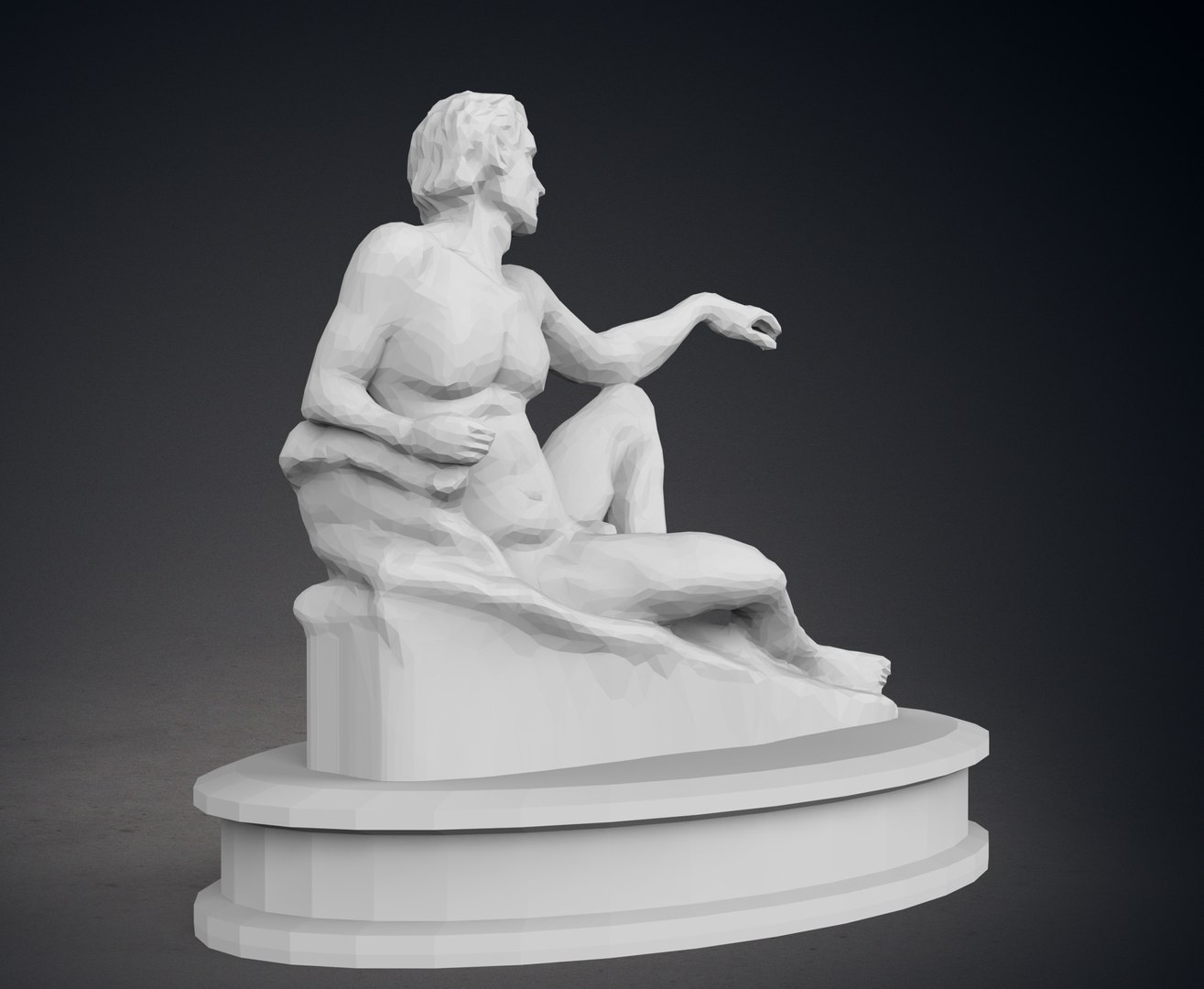 Low Poly Creation Of Adam Statue 3D Model - TurboSquid 2226292