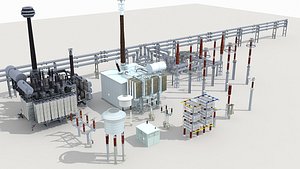 3D model Electrical Power Equipment 2