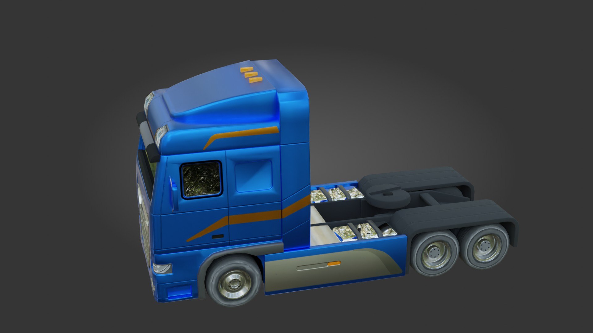 3D Truck - Low Poly - Game Ready - PBR - TurboSquid 2035844