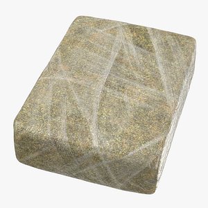 Large Wrapped Drug Brick Marijuana 02