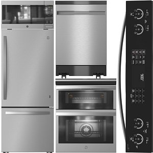 GE Appliance Collection 04 PS960YPFS JES1657SMSS GDE21ESKSS GPT225SSLSS 3D model