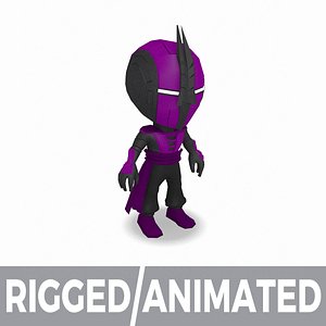 Ninja Hero Champ 5 - MOBA MMORPG Character - Rigged and Animated
