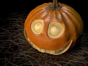 3D halloween pumpkin