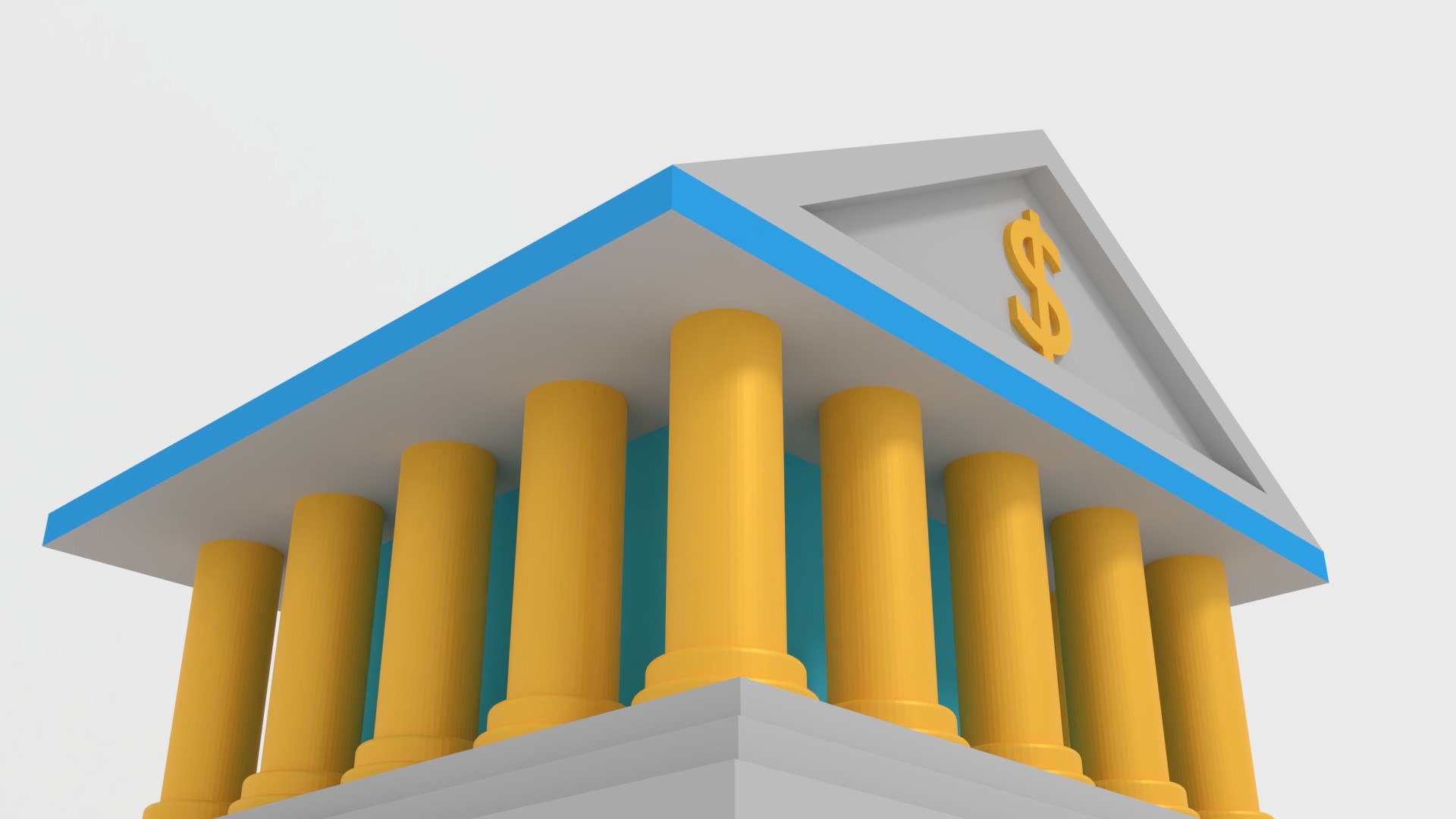 Banking building model - TurboSquid 1997524