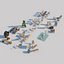 Modern outdoor camping facilities Sun chair Camping chair combination Mat