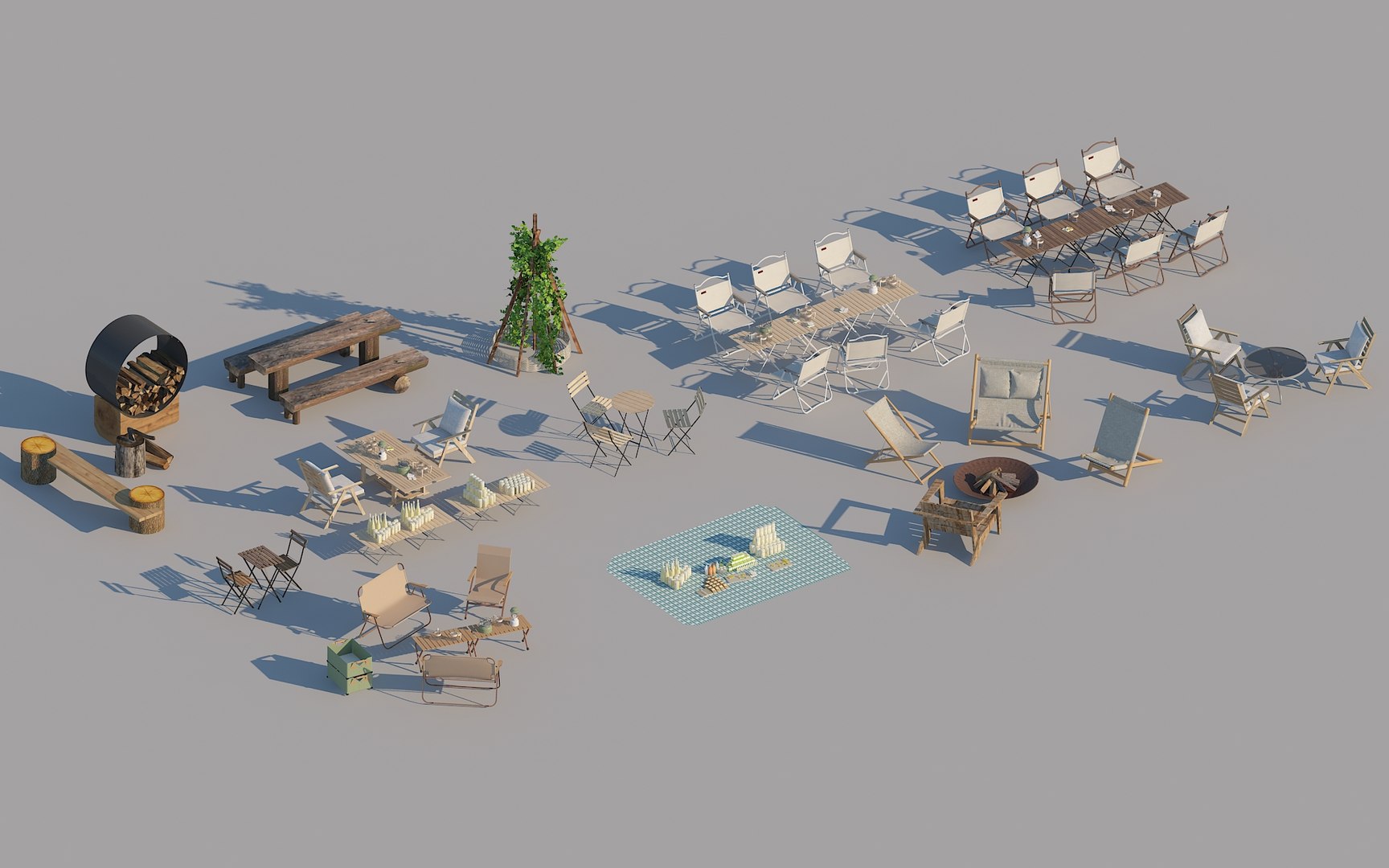 Modern outdoor camping facilities Sun chair Camping chair combination Mat 3D model https://p.turbosquid.com/ts-thumb/BZ/E6VzYd/Iy/modernoutdoorcampingfacilities_sunchair_campingchaircombination_mata01/jpg/1650211213/1920x1080/fit_q87/0788b5de631eb4f42b1cd9192957c994345c3e8f/modernoutdoorcampingfacilities_sunchair_campingchaircombination_mata01.jpg