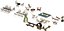 Modern outdoor camping facilities Sun chair Camping chair combination Mat