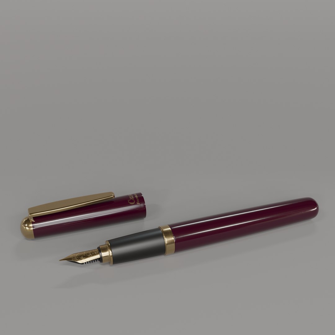 3D OHTO Celsus Fountain Pen https://p.turbosquid.com/ts-thumb/BZ/FTtSkY/FA/o_002_wine_red/png/1683119313/1920x1080/fit_q87/a76b97b61dcea176fcdac12ff6226106f7d0e80a/o_002_wine_red.jpg
