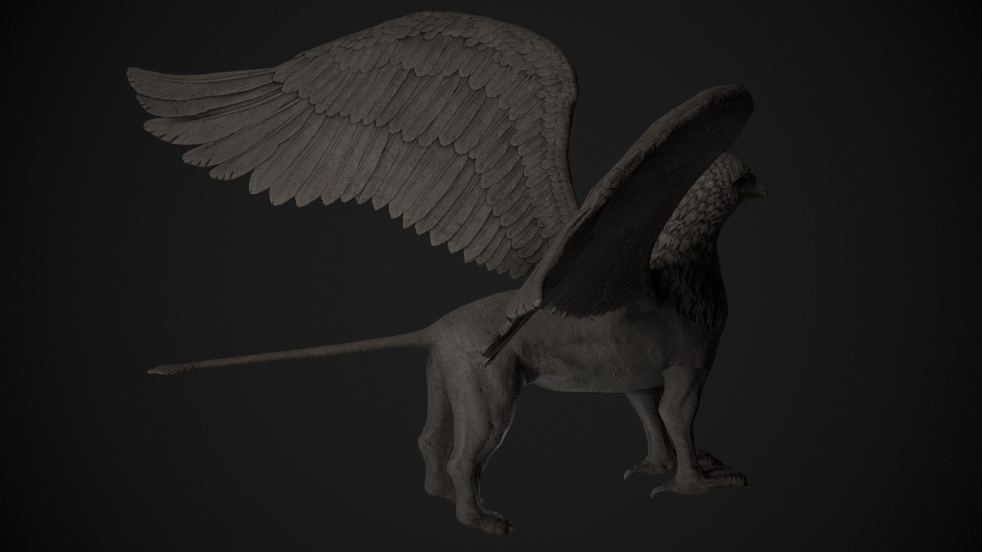 3D Griffin Statue - TurboSquid 2013334