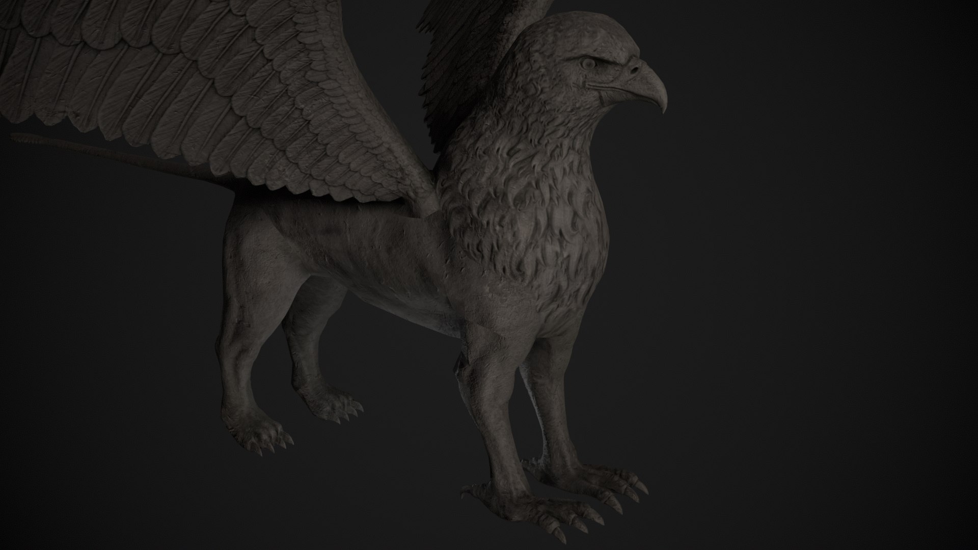 3D Griffin Statue - TurboSquid 2013334