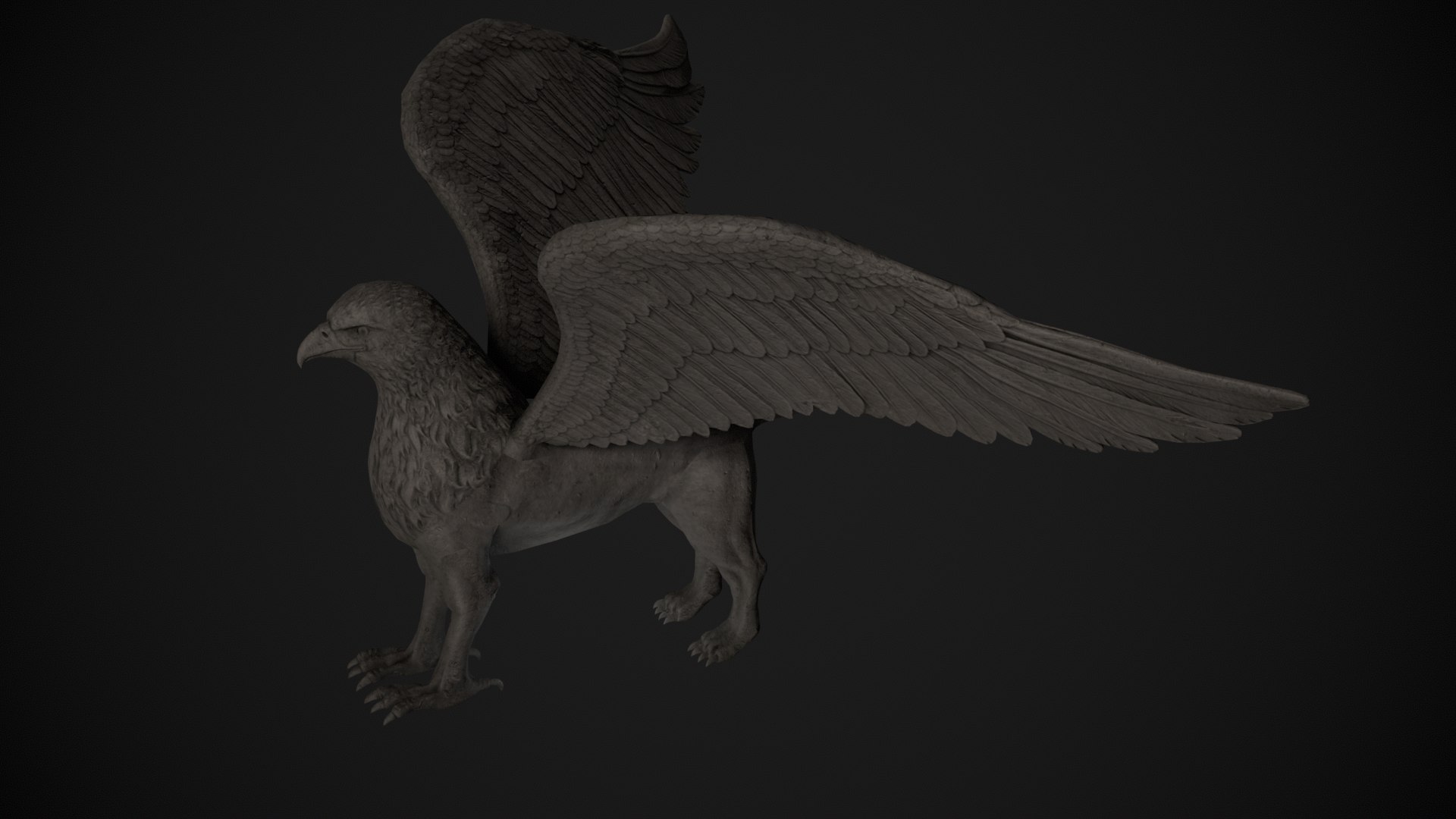 3D Griffin Statue - TurboSquid 2013334