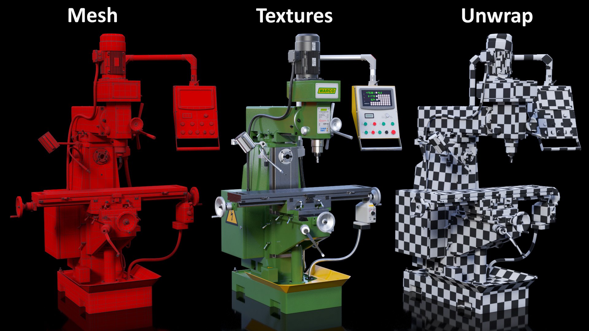 WM-50 Milling Machine Rigged 3D model https://p.turbosquid.com/ts-thumb/BZ/H52yaU/xi/wm50millingmachineriggedmb3dmodel040/jpg/1656693643/1920x1080/fit_q87/2a2facadb9d6e4a594a205b7d64274e1b62de8de/wm50millingmachineriggedmb3dmodel040.jpg