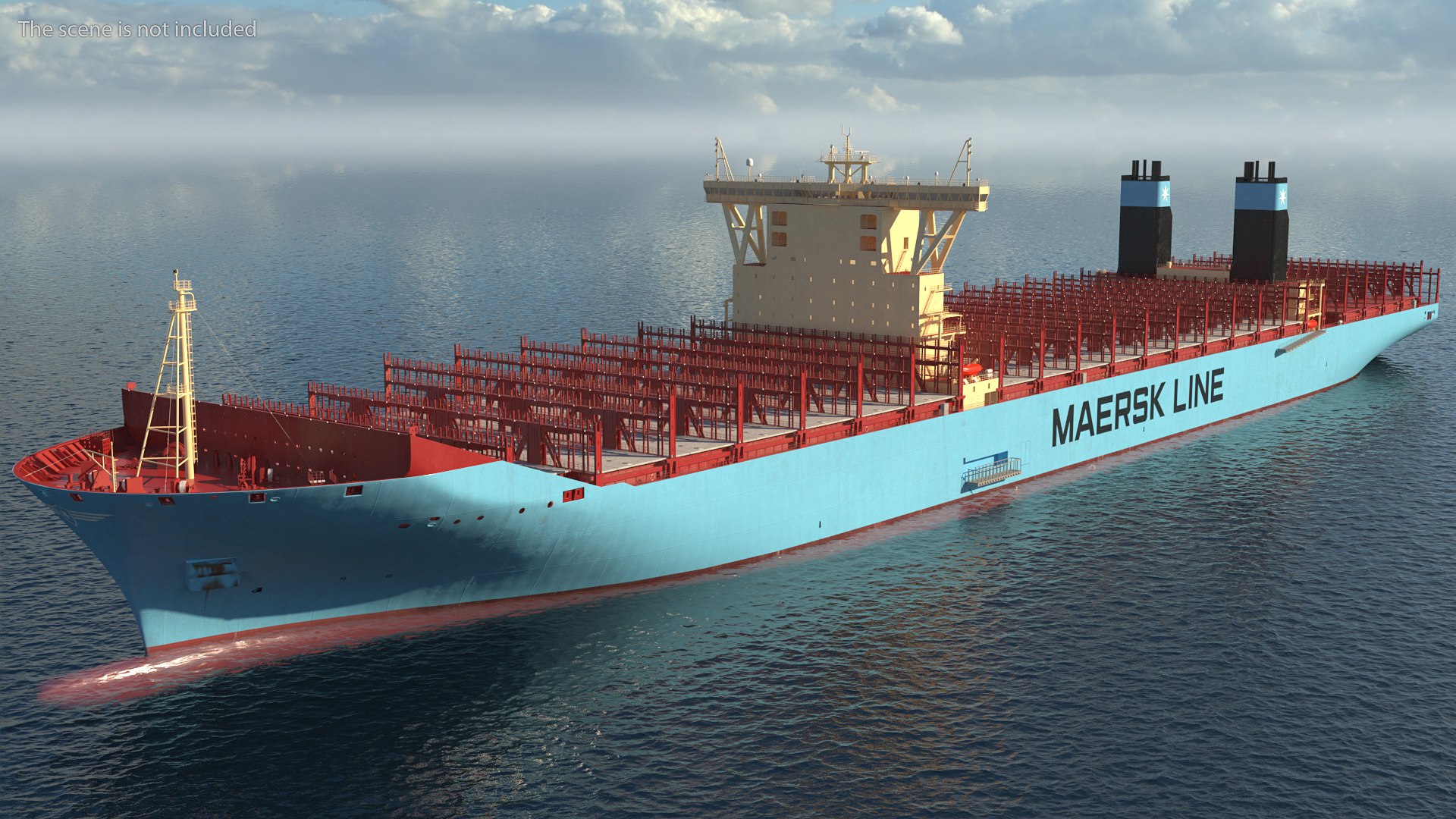 3D Maersk McKinney Moller Container Ship Empty - TurboSquid 1781624