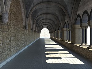 3D hall medieval